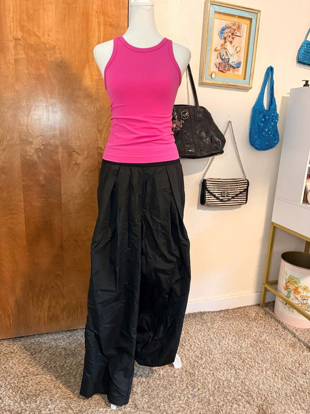 Lululemon Black Woven Balloon / Wide-Leg Pants